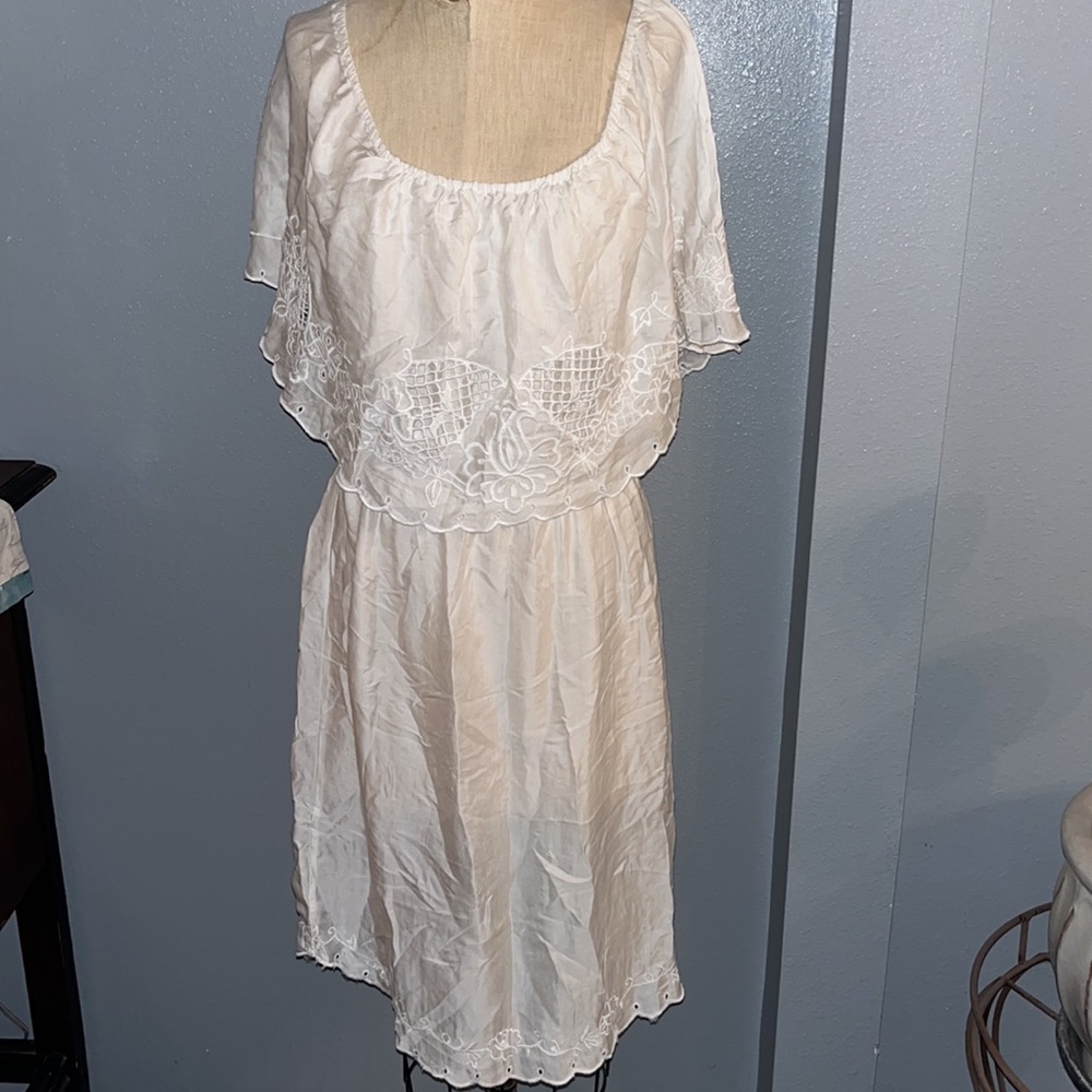 White Free People off the shoulder dress
